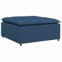 Módulo reposapiés modular para Sofá azul 100x100x48 cm de , Unidades para sofás seccionales - Ref: Foro24-4104484, Precio: 10...