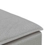 Sofá modular con reposapiés, gris nube, 100 x 100 x 48 cm