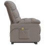 Sillón de masaje reclinable de tela gris taupé de , Sillones de masaje eléctricos - Ref: Foro24-289814, Precio: 236,01 €