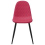 Sillas de comedor 4 unidades terciopelo rojo tinto de , Sillas de comedor - Ref: Foro24-325662, Precio: 191,57 €