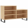 Mueble zapatero madera contrachapada roble Sonoma 102x36x60 cm de , Zapateros y organizadores de calzado - Ref: Foro24-831399...