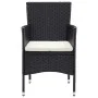 7-piece garden dining set and black synthetic rattan cushions by vidaXL, Garden sets - Ref: Foro24-3095013, Price: 628,23 €, ...