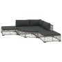 Set de sofás de jardín 6 piezas y cojines ratán sintético gris de , Conjuntos de jardín - Ref: Foro24-46807, Precio: 515,17 €