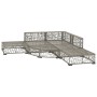Set de sofás de jardín 6 piezas y cojines ratán sintético gris de , Conjuntos de jardín - Ref: Foro24-46807, Precio: 515,17 €