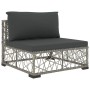 Set de sofás de jardín 6 piezas y cojines ratán sintético gris de , Conjuntos de jardín - Ref: Foro24-46807, Precio: 515,17 €