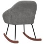 Silla mecedora de tela gris oscura de , Mecedoras - Ref: Foro24-330533, Precio: 95,88 €, Descuento: %