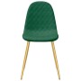 Sillas de comedor 4 unidades terciopelo verde oscuro de , Sillas de comedor - Ref: Foro24-325681, Precio: 231,01 €, Descuento: %