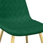 Sillas de comedor 4 unidades terciopelo verde oscuro de , Sillas de comedor - Ref: Foro24-325681, Precio: 231,01 €, Descuento: %