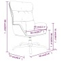 Sillón de relax de tela gris oscuro de , Sillones - Ref: Foro24-341177, Precio: 118,54 €, Descuento: %