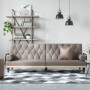 Sofá cama con reposabrazos tela gris taupe de , Sofás - Ref: Foro24-351942, Precio: 267,07 €