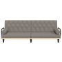 Sofá cama con reposabrazos tela gris taupe de , Sofás - Ref: Foro24-351942, Precio: 267,07 €