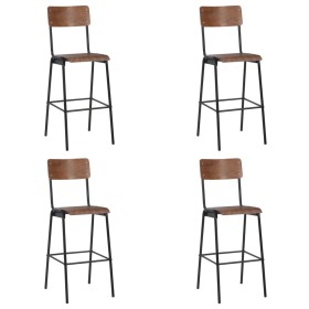 Taburetes de cocina 4 unidades madera contrachapada y acero de , Taburetes de cocina - Ref: Foro24-3054562, Precio: 474,96 €
