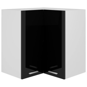 Armario colgante esquina “Lyon” negro brillo de , Armarios de cocina - Ref: Foro24-806396, Precio: 80,61 €, Descuento: %