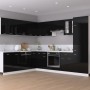 Armario colgante esquina “Lyon” negro brillo de , Armarios de cocina - Ref: Foro24-806396, Precio: 80,61 €, Descuento: %