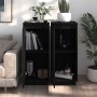 Sideboard 2 units solid black pine wood 31.5x34x75 cm by vidaXL, Sideboards - Ref: Foro24-813359, Price: 81,12 €, Discount: %