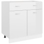 Armario inferior “Lyon” madera ingeniería blanco brillo de , Armarios de cocina - Ref: Foro24-801241, Precio: 140,72 €, Descu...