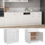 Armario inferior “Lyon” madera ingeniería blanco brillo de , Armarios de cocina - Ref: Foro24-801241, Precio: 140,72 €, Descu...