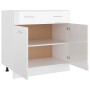 Armario inferior “Lyon” madera ingeniería blanco brillo de , Armarios de cocina - Ref: Foro24-801241, Precio: 140,72 €, Descu...
