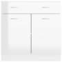 Armario inferior “Lyon” madera ingeniería blanco brillo de , Armarios de cocina - Ref: Foro24-801241, Precio: 140,72 €, Descu...
