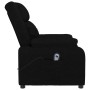 Sillón reclinable eléctrico de tela negro