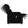 Sillón reclinable eléctrico de tela negro