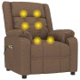 Sillón de masaje eléctrico tela marrón de , Sillones de masaje eléctricos - Ref: Foro24-3143583, Precio: 234,75 €