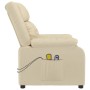 Sillón de masaje eléctrico tela color crema de , Sillones de masaje eléctricos - Ref: Foro24-3143588, Precio: 234,75 €