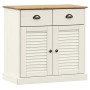Aparador alto VIGO madera maciza de pino blanco 78x40x175 cm de , Aparadores - Ref: Foro24-3188302, Precio: 309,12 €, Descuen...