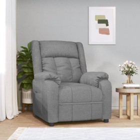 Sillón reclinable de tela gris claro de , Sillones - Ref: Foro24-348108, Precio: 178,63 €, Descuento: %