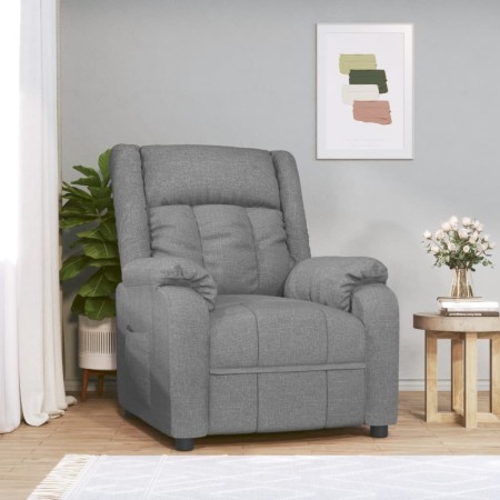 Sillón reclinable de tela gris claro de , Sillones - Ref: Foro24-348108, Precio: 178,63 €, Descuento: %