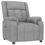 Sillón reclinable de tela gris claro de , Sillones - Ref: Foro24-348108, Precio: 178,63 €, Descuento: %