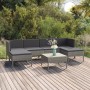 7-teiliges Gartenmöbel-Set und graue synthetische Rattankissen von vidaXL, Gartensets - Ref: Foro24-3094538, Preis: 487,19 €,...