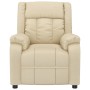 Sillón de masaje de tela color crema de , Sillones de masaje eléctricos - Ref: Foro24-348129, Precio: 195,08 €, Descuento: %