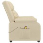 Sillón de masaje de tela color crema de , Sillones de masaje eléctricos - Ref: Foro24-348129, Precio: 195,08 €, Descuento: %