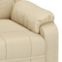 Sillón de masaje de tela color crema de , Sillones de masaje eléctricos - Ref: Foro24-348129, Precio: 195,08 €, Descuento: %