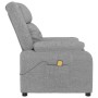 Sillón de masaje tela gris claro de , Sillones de masaje eléctricos - Ref: Foro24-348120, Precio: 195,14 €