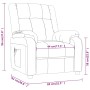 Sillón de masaje tela gris claro de , Sillones de masaje eléctricos - Ref: Foro24-348120, Precio: 195,14 €