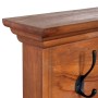 Perchero de pared de madera maciza de teca 70x10x20 cm de , Percheros para sombreros y abrigos - Ref: Foro24-289063, Precio: ...
