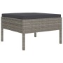 7-teiliges Gartenmöbel-Set und graue synthetische Rattankissen von vidaXL, Gartensets - Ref: Foro24-3094538, Preis: 487,19 €,...