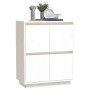Aparador de madera maciza de pino blanco 60x34x75 cm de , Aparadores - Ref: Foro24-813376, Precio: 86,36 €, Descuento: %