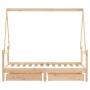 Estructura de cama infantil con cajones madera de pino 80x160cm de , Cunas y camas para niños - Ref: Foro24-834474, Precio: 1...