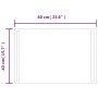 Espejo de baño con LED 60x40 cm de , Espejos - Ref: Foro24-151744, Precio: 44,24 €, Descuento: %