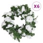 Guirnaldas de flores de Navidad 6 uds blanco primaveral 250 cm de , Coronas y guirnaldas - Ref: Foro24-359042, Precio: 20,26 ...