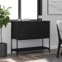 Aparador de madera de ingeniería negro 100x36x85 cm de , Aparadores - Ref: Foro24-835554, Precio: 134,32 €, Descuento: %