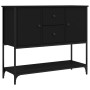 Aparador de madera de ingeniería negro 100x36x85 cm de , Aparadores - Ref: Foro24-835554, Precio: 134,32 €, Descuento: %