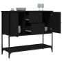 Aparador de madera de ingeniería negro 100x36x85 cm de , Aparadores - Ref: Foro24-835554, Precio: 134,32 €, Descuento: %
