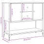 Aparador de madera de ingeniería negro 100x36x85 cm de , Aparadores - Ref: Foro24-835554, Precio: 134,32 €, Descuento: %