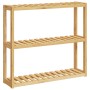 Estantería de pared para baño de 3 niveles bambú 60x15x54 cm de , Toalleros - Ref: Foro24-373367, Precio: 38,30 €, Descuento: %