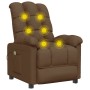 Sillón de masaje eléctrico tela marrón de , Sillones de masaje eléctricos - Ref: Foro24-342737, Precio: 187,73 €