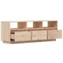 Solid pine wood TV cabinet 140x37x50 cm by vidaXL, TV Furniture - Ref: Foro24-813430, Price: 135,42 €, Discount: %